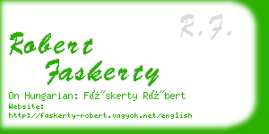 robert faskerty business card